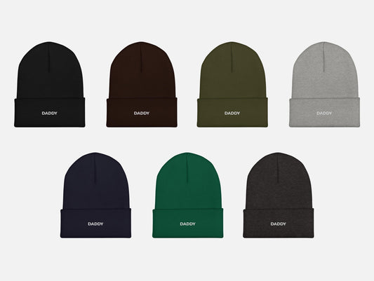 Daddy Beanie, Cuffed Knit