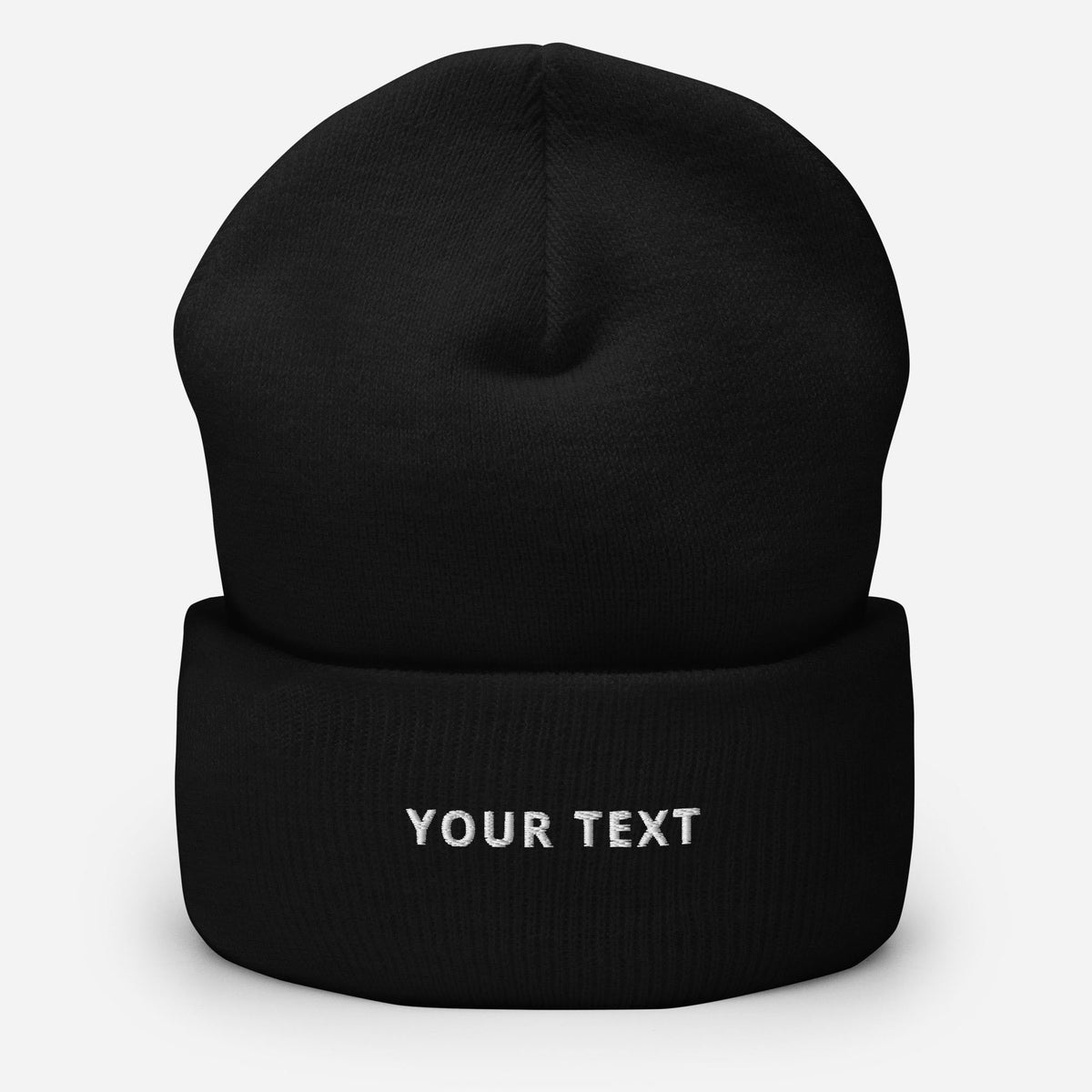 Custom Cuffed Beanie, Personalized Embroidery
