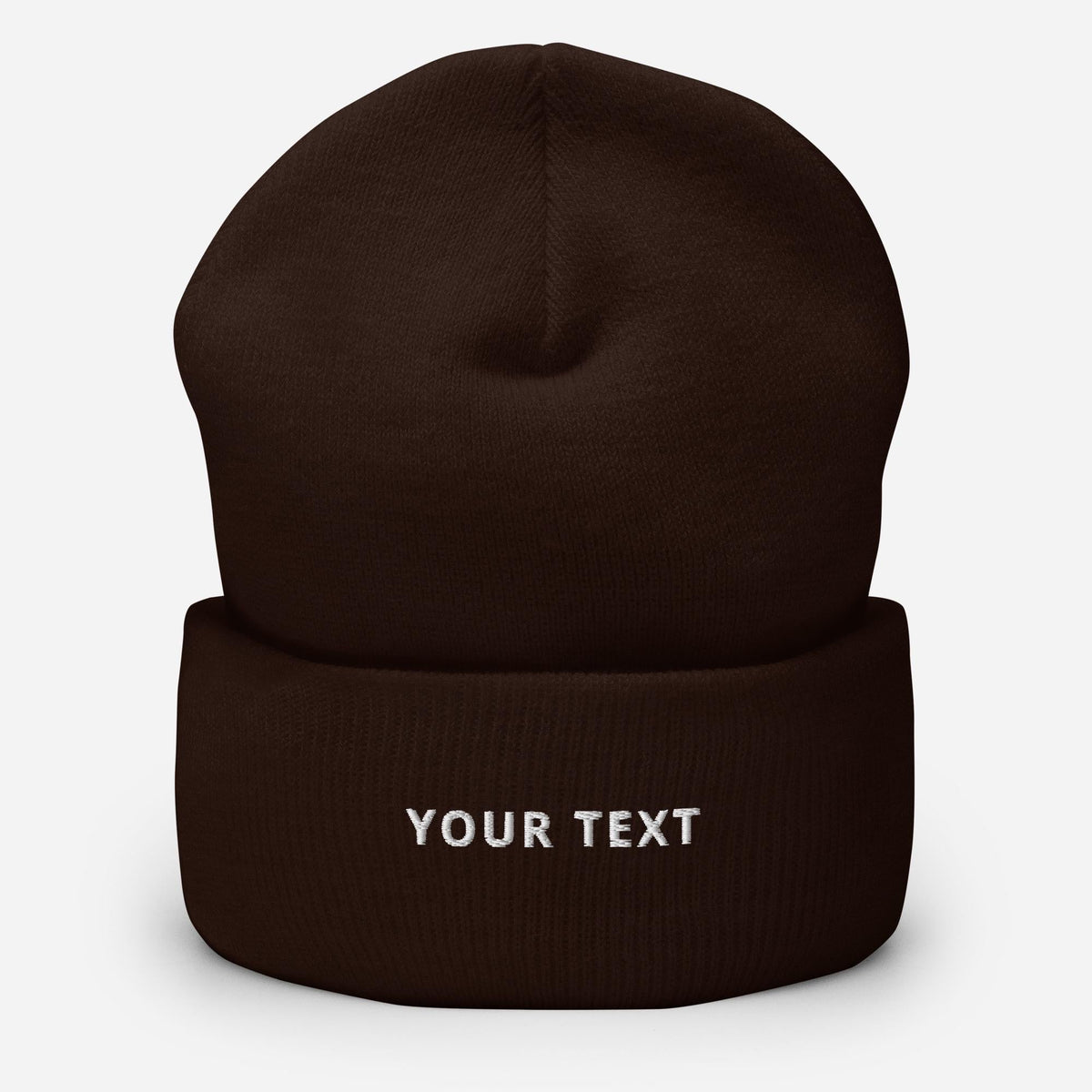 Custom Cuffed Beanie, Personalized Embroidery