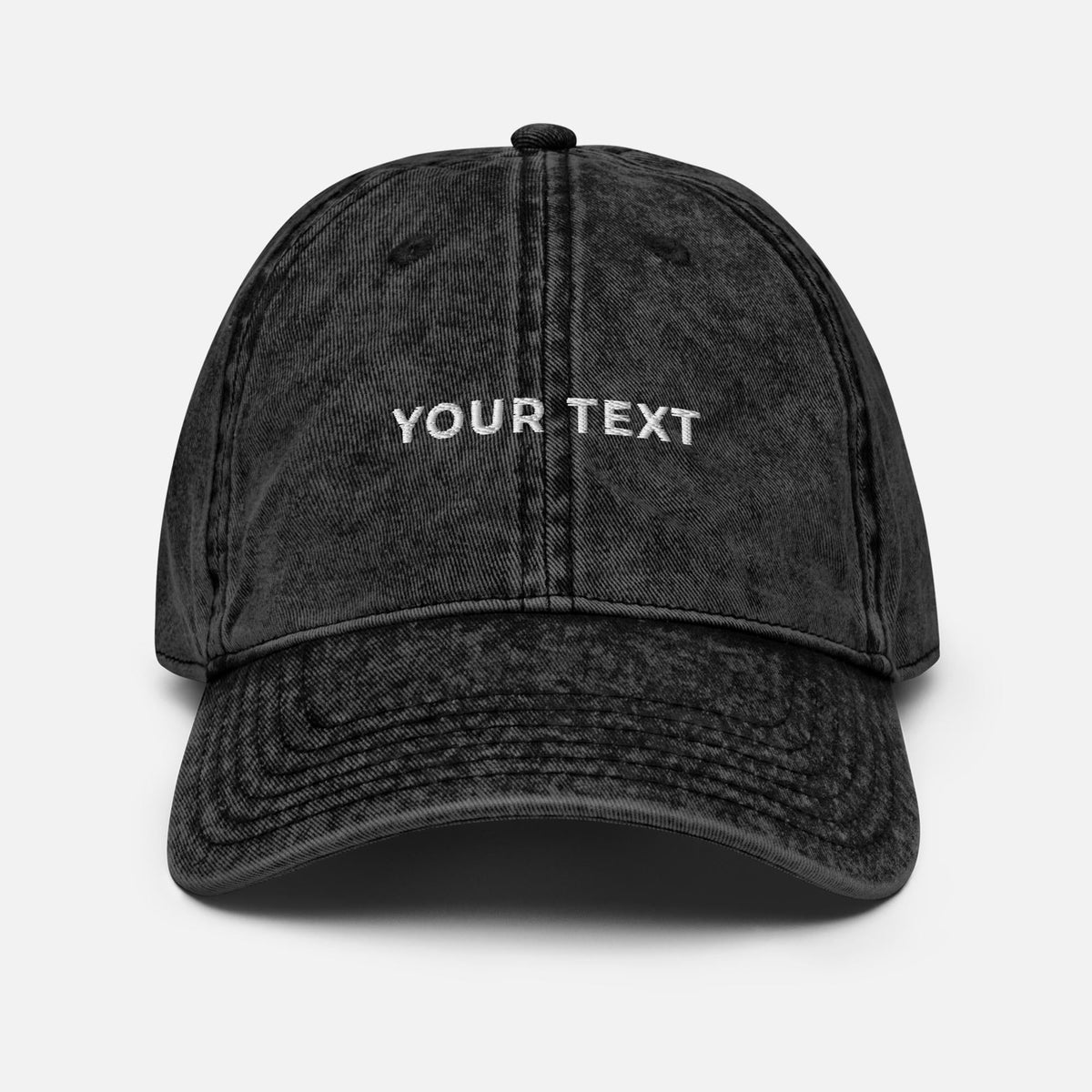 Custom Washed Hat, Personalized Embroidery