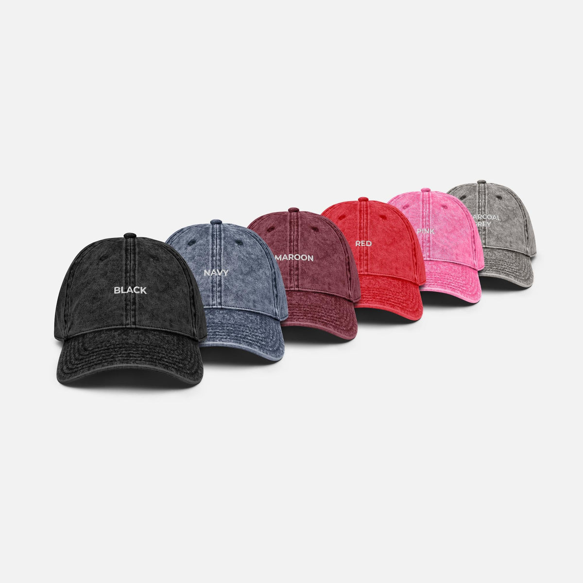 Custom Washed Hat, Personalized Embroidery