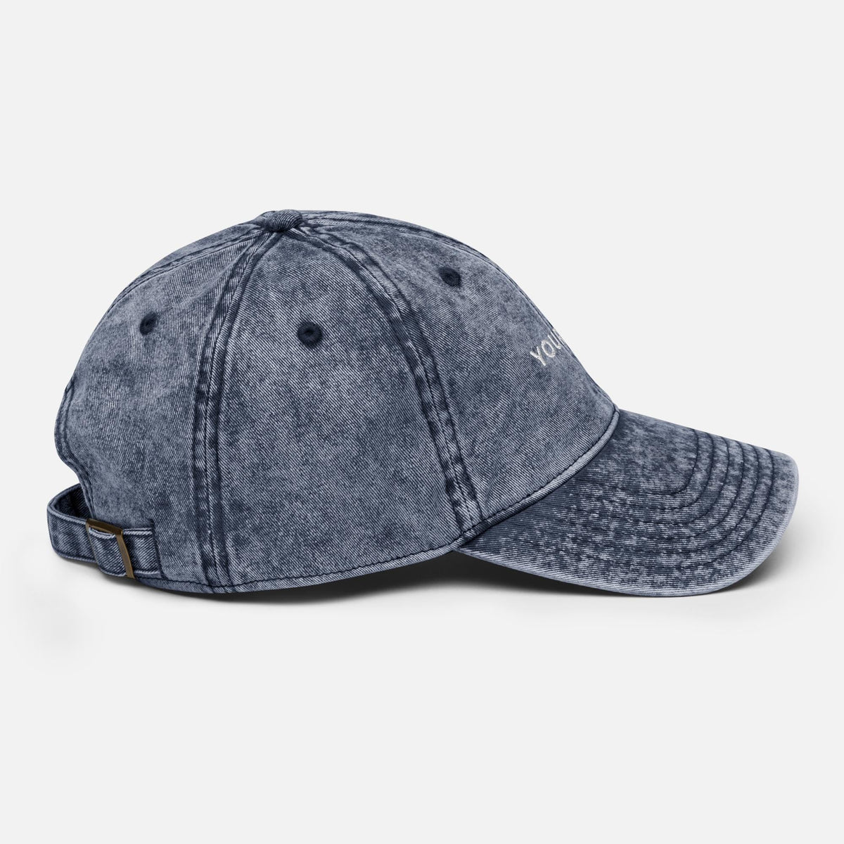 Custom Washed Hat, Personalized Embroidery