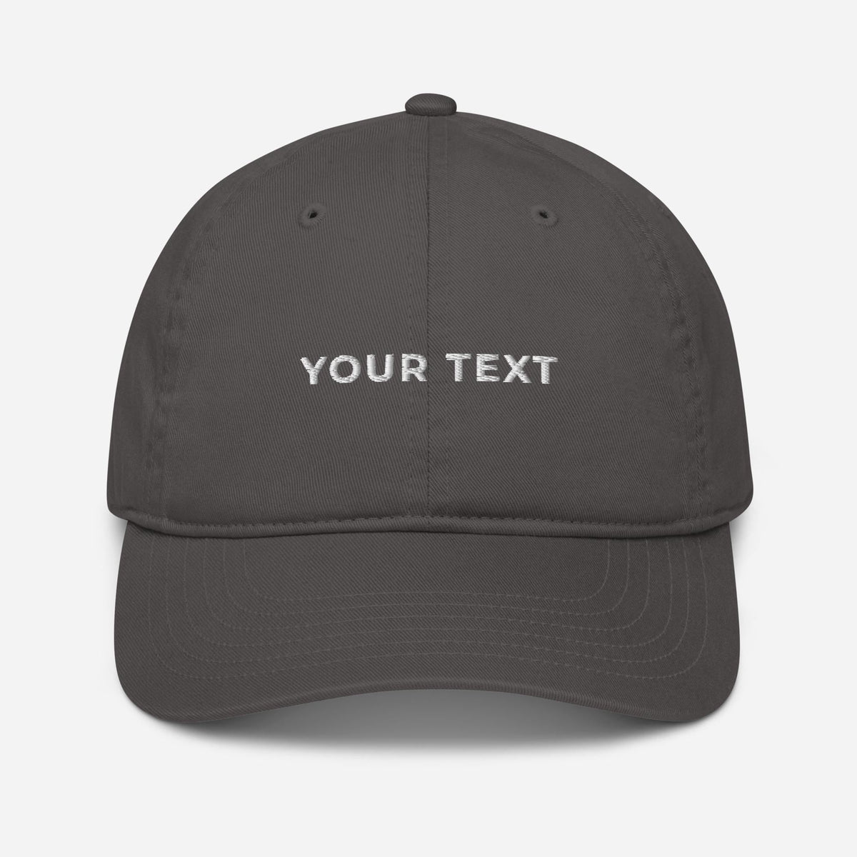 Custom Organic Cotton Hat, Personalized Embroidery