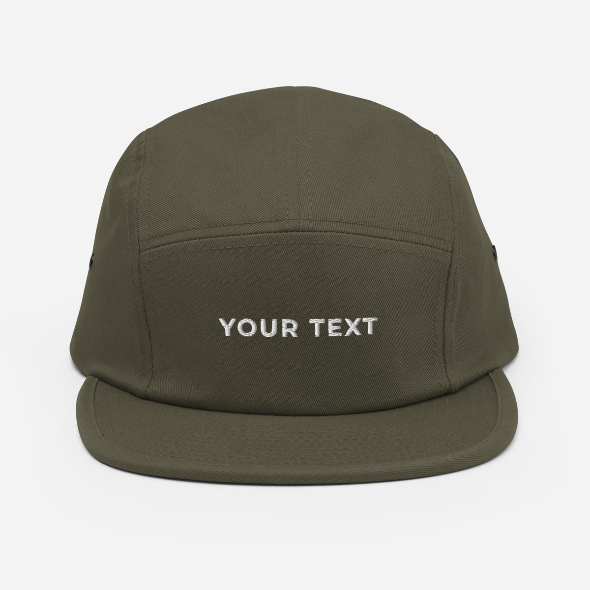 Custom 5 Panel Hat, Personalized Camper Cap