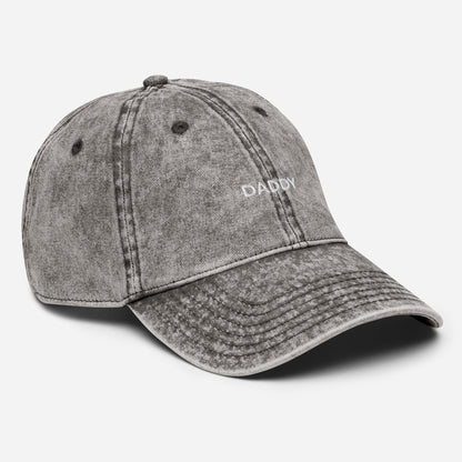 Daddy Hat charcoal grey, washed cotton twill, right-front view